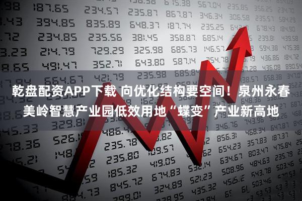 乾盘配资APP下载 向优化结构要空间！泉州永春美岭智慧产业园低效用地“蝶变”产业新高地